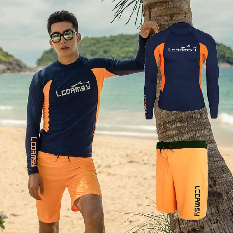 Unisex UV Protection Rash Guard Long Sleeve Swimwear Diving Snorkeling Surfing Water Sports Quick Dry Nylon