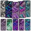 Glitter Marble Pattern Phone Case For Samsung Galaxy S22 S21 S20 Ultra FE 5G S10E S10 S9 S24 Plus S23 Cover Silicone