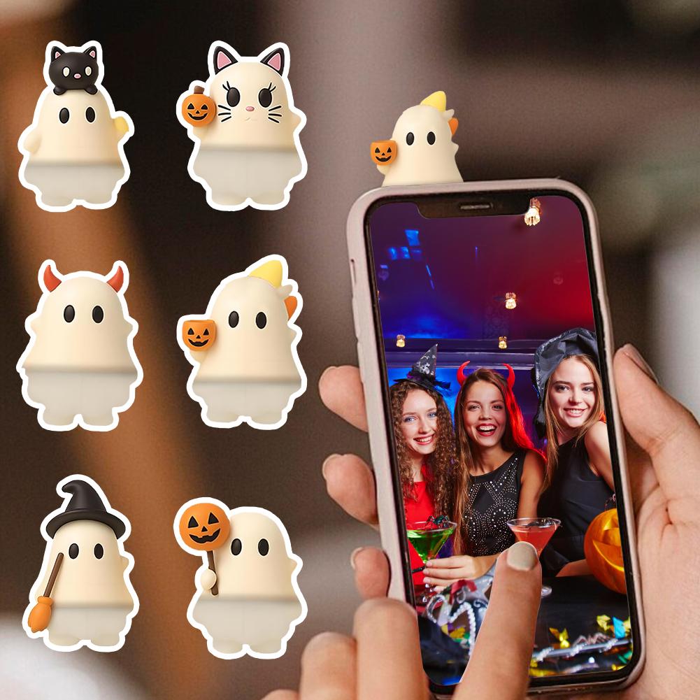 Ghost Blind Box Ghost Phone Charm Ghostees Mystery Phone Buddy for Halloween Decorations Phone Case Accessories