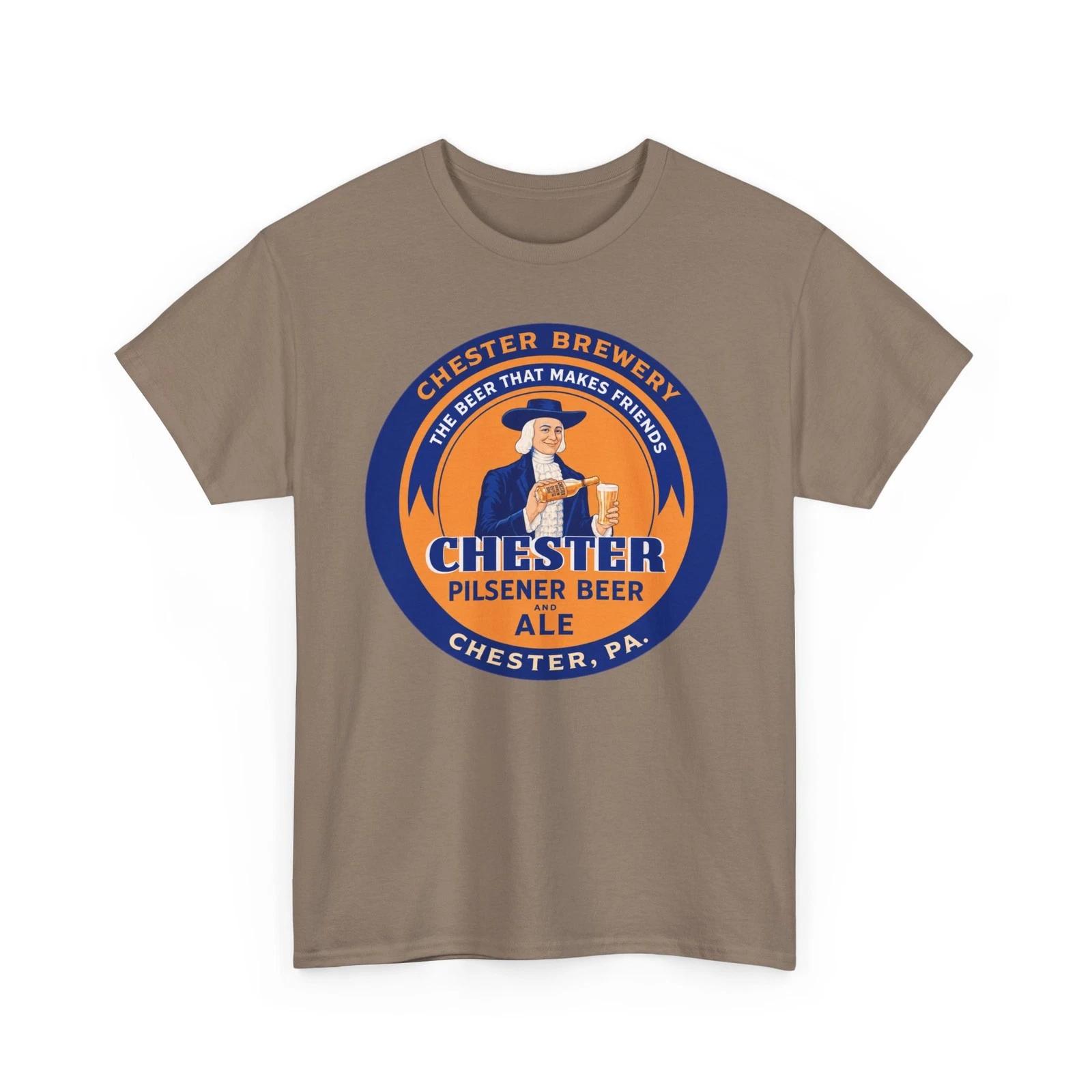 Chester Pilsener Beer Ale That Makes Friends PA Brewery Retro Breweriana T-Sirt XL