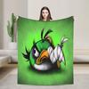 Coperta in Peluche Cartoon Angry Birds A-A per Bambine e Bambini Coperta Plaid in Flanella Morbida Qualità Personalizzata Copriletto Idea Regalo