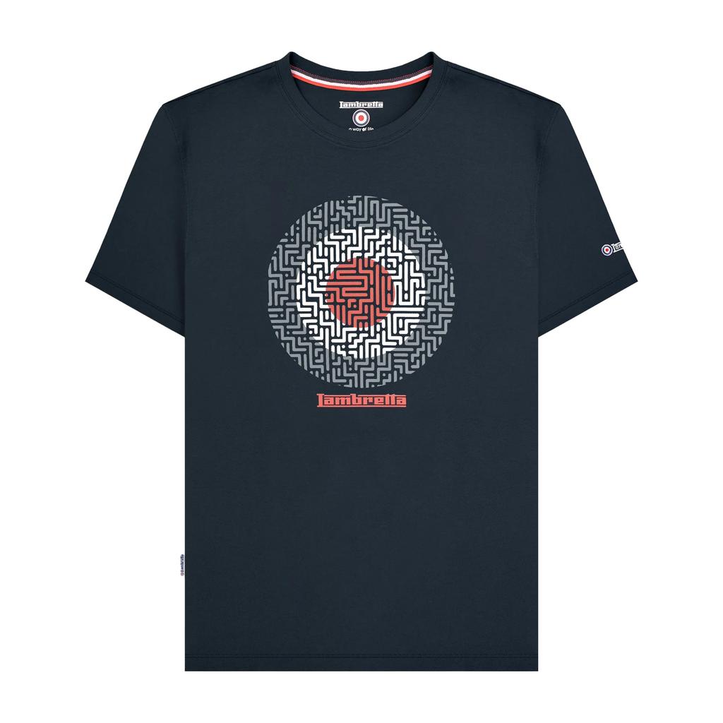 Lambretta Mens SS25 Geometric T-Shirt