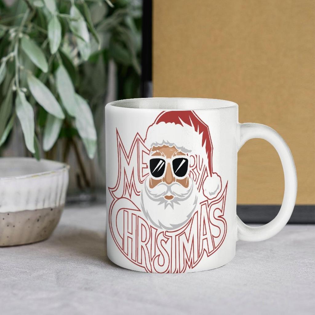 11oz White Coffee Mug with Durable Ceramic Body, Glossy Finish and Dual-Side Printing for Warm Drinks In Home Kitchen or Workplace