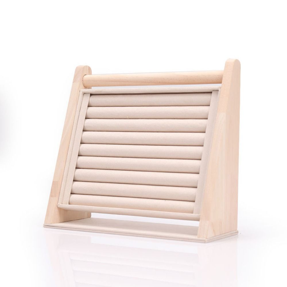 Wood Jewelry Organizer Holder Multi-layers Necklace Shelf Rustic Ring Display Stand  Craft Show