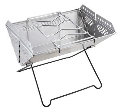 UG-48 Barbecue Stove, Grill, Bonfire Stand, V-Shaped Smart Grill, Stainless Steel, with Gotoku, Storage Bag Included