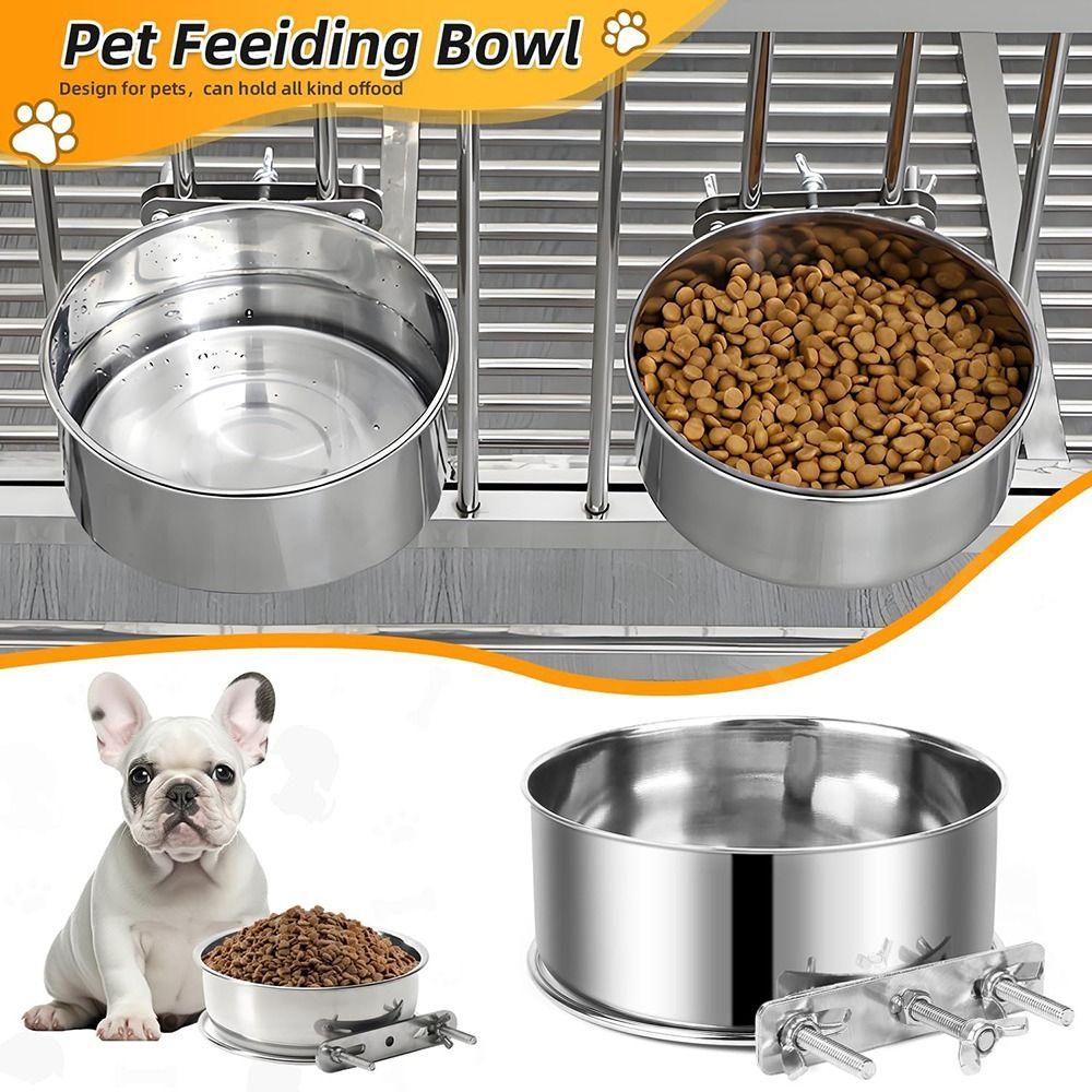 Hanging Dog Cage Bowls Anti-gnawing Pet Feeder New Cage Food Dispenser  Parrot Bird