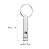 PATIKIL 12pcs Emergency Whistle Safety Whistle with Keychain Loud Aluminum Outdoor Survival Whistle for Camping Hiking Silver