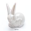 Creative Easter Bunny Ceramic Ornament - Festive Rabbit Gift for Desktop or Garden