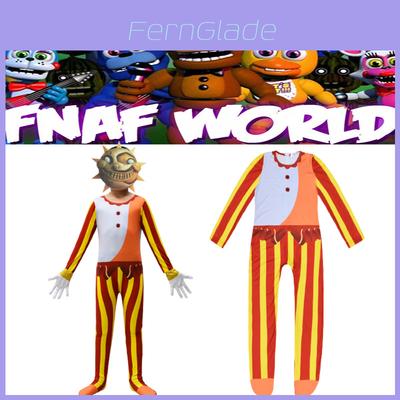 Sundrop Fnaf Costume Bodysuit Jumpsuit Halloween Kid Cosplay Gift Set