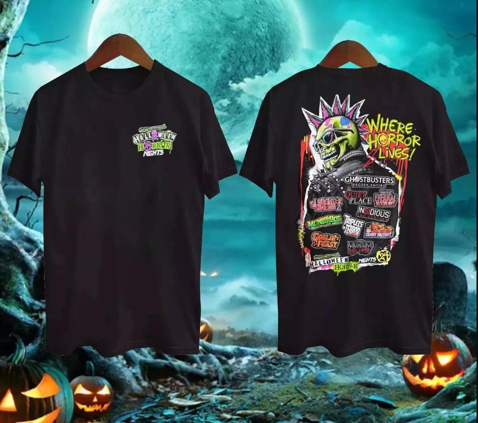 Halloween Horror Nights 2026 House Lineup Universal Studios T-shirt size S-5XL S