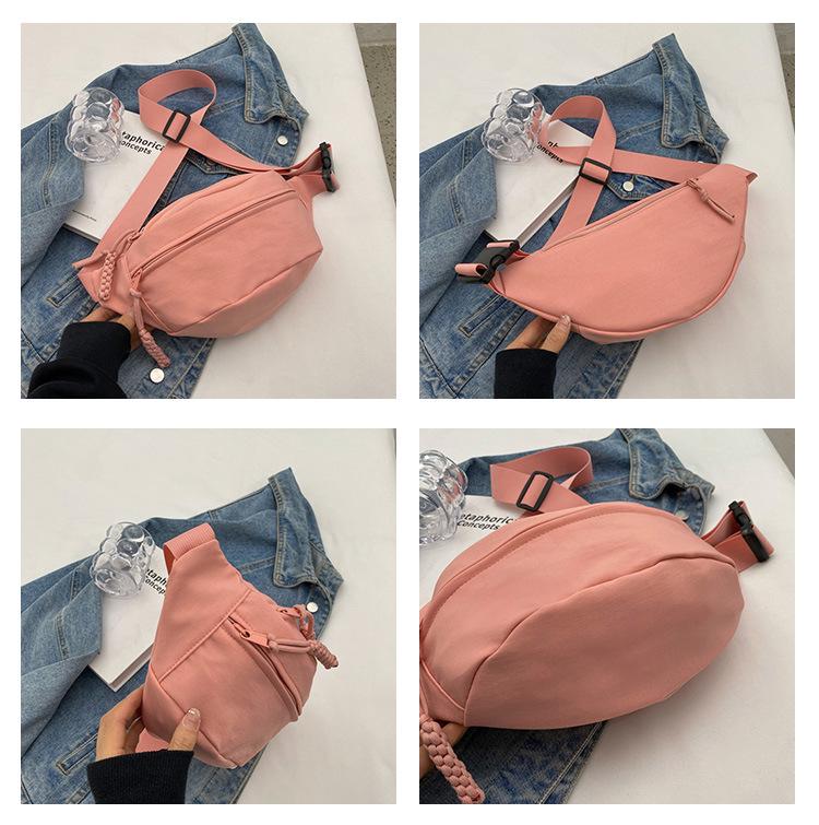 2024 Japanese Sporty Crossbody Bag for Women - Korean Trend, All-Match Chest & Waist Design, Simple Messenger Style