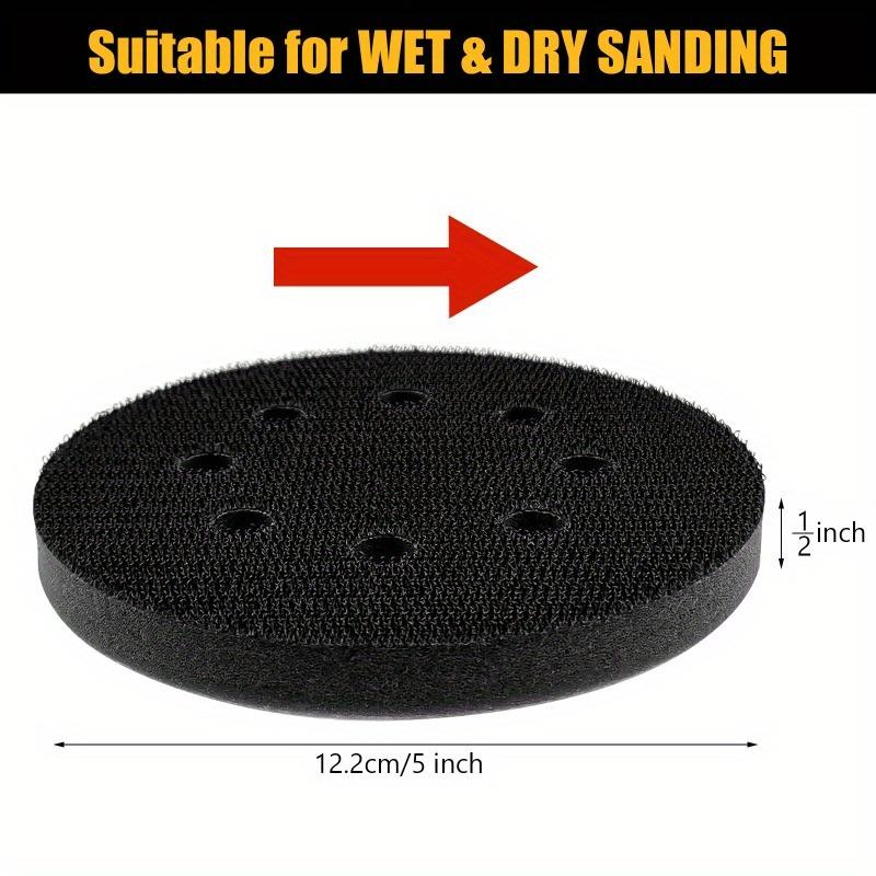 5/6 Inch with 8/9 Holes Orbital Sander Foam Interface Pad for Orbital Sander Automotive Woodworking Polishing