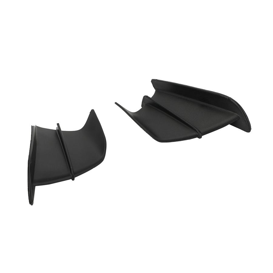 Pair Race Motorcycle Side Fairing Winglet Splitter Black For Honda Yamaha Suzuki