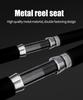 Double Roller Fishing Rod with Metal Reel Seat for Sea Trolling