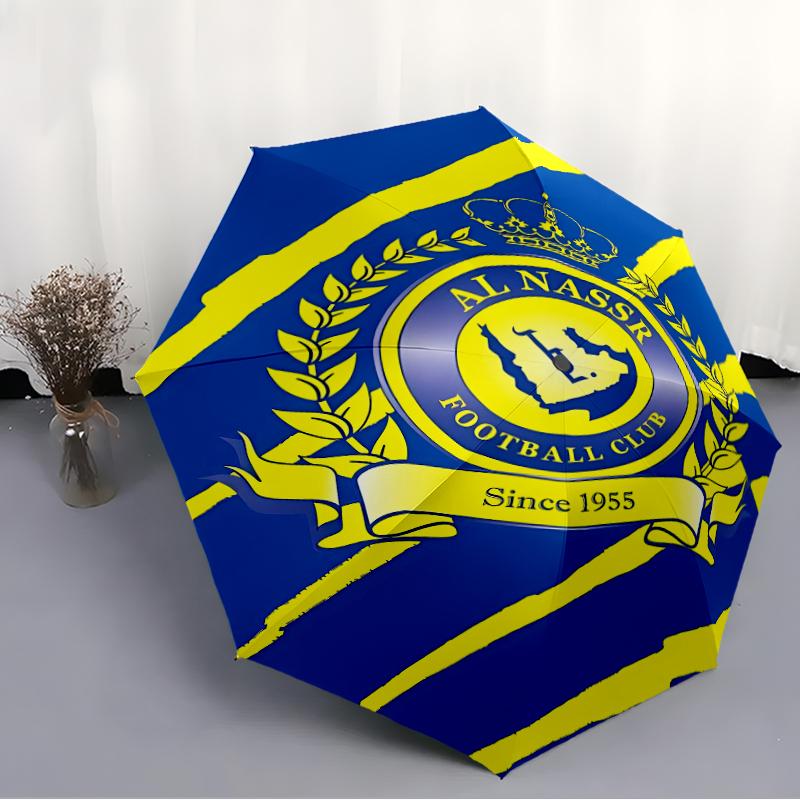 1 pezzo Squadra di Calcio (27) Ombrello, Protezione Solare e Schermatura UV. Ha Otto Stecche Robuste per l'Uso all'Aperto ed è il Regalo Perfetto