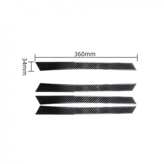 4Pcs Carbon Fiber Interior Door Pull Cover Trim For Toyota Highlander 2008-2013