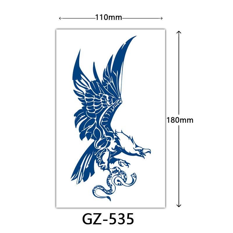 Juice Tattoo Stickers, Herbal Tattoo Stickers, Semi-Permanent English Letter Tattoo Stickers Tattoo