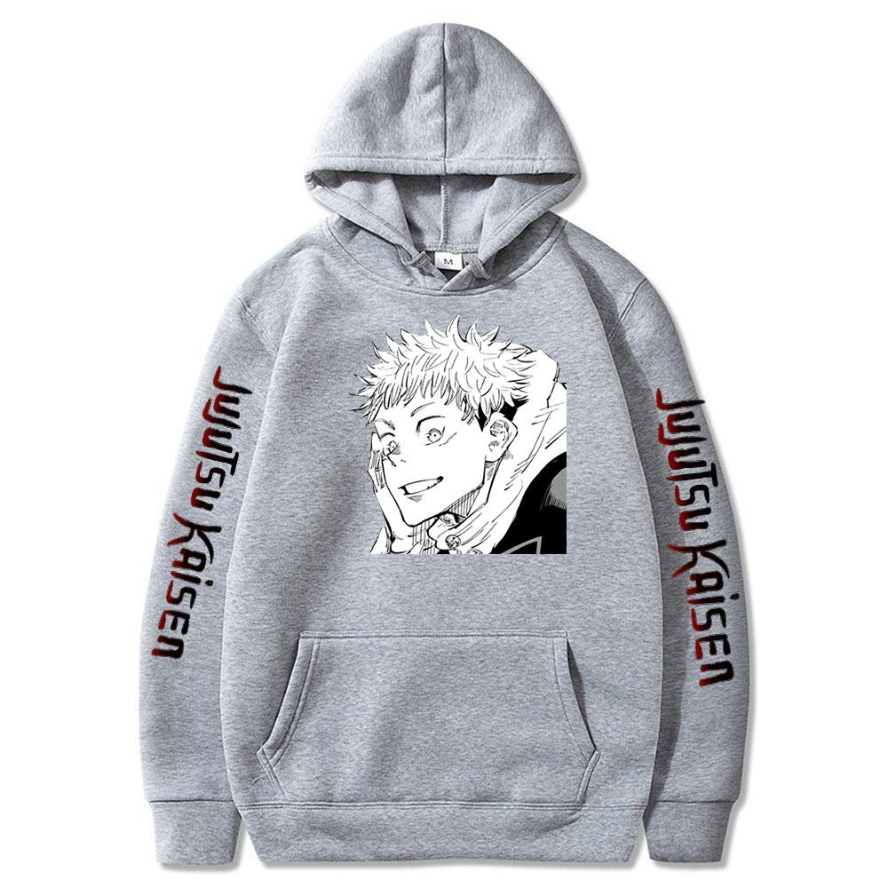 2025 Anime Jujutsu Kaisen Fashion Graphic Hoodies Vintage Oversized Hooded Hip Hop Long Sleeves Cotton Hoodie Men Women Clothes