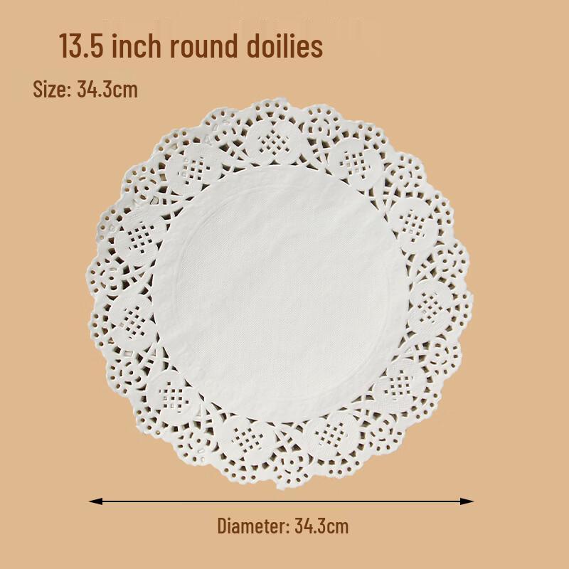 Utor Okrągły Kuchenny Papier Koronkowy do Pieczenia Absorbujący Olej