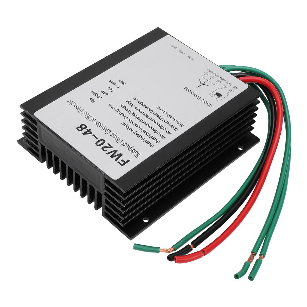 MPPT Wind Turbine Charge Controller IP67 Water Resistant 48V Automatic Controller for 2000W Wind Tur