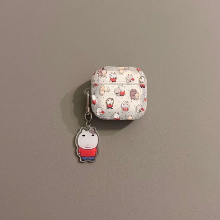 Cute retro cat Vintage Apple AirPods pro1 Bluetooth headset case 1st generation cartoon protective case