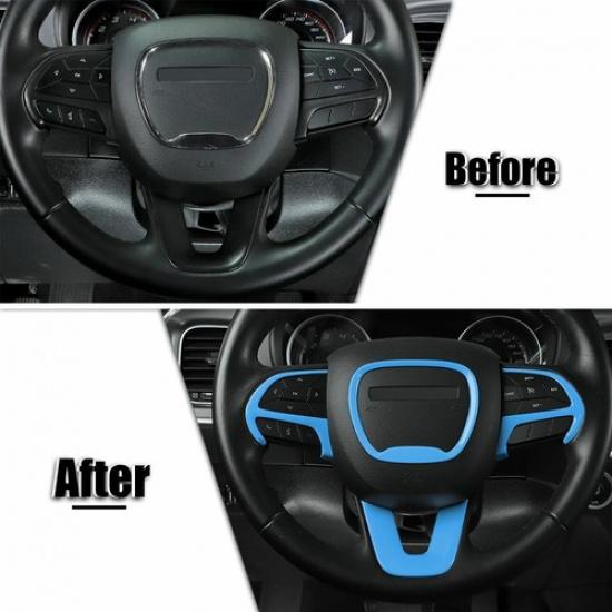 Car ABS Steering Wheel Frame Cover Trim for Dodge Challenger/Charger/Durango 15+