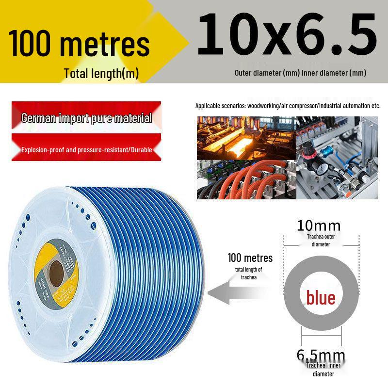 Przezroczysty wysokociśnieniowy wąż powietrzny PU odporny na wybuchy do kompresorów powietrza (Rozmiary: 6/8/10/12/14/16mm)