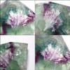 [N2 Stone Natural] Natural Mineral Fluorite / Rough Stone | (11 | "One-of-a-kind" Slice: Approx. 608g, 120x110x21mm | Origin: China)