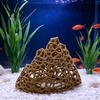 Plastic Mountain Decor Aquarium Shrimp Hide, 3D Printed Hollow Mountain, Small Fish Tank for Betta Hideout Cave, Ornament Shelter Cave