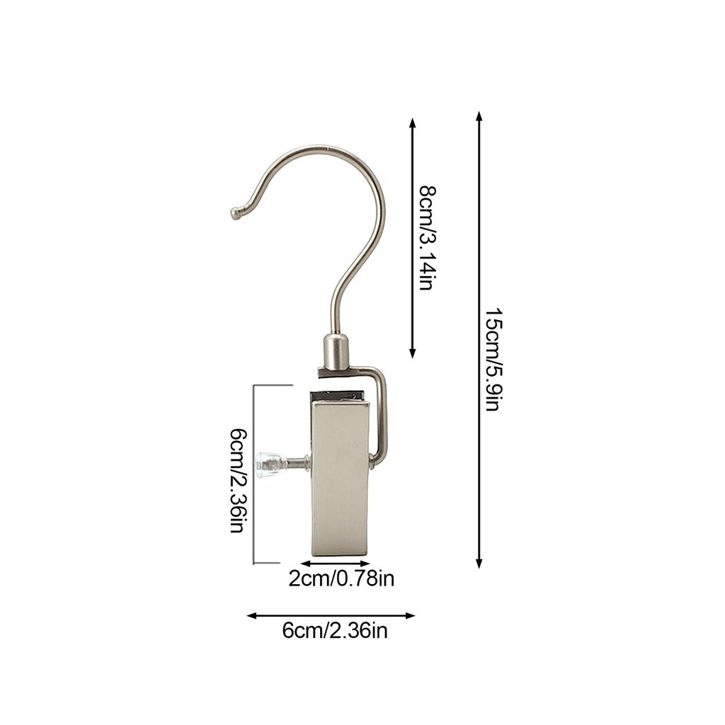 Wäscheklammern Wäscheklammern mit Aufhängehaken Tragbare Bügel Hosenbügel Kleiderschrank Wäsche-Organizer Platzsparer für Schrank