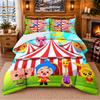El Payaso Plim Plim Pattern Bedding 3Pcs Set Bed Sheet And Pillowcases For Indoor Bedroom