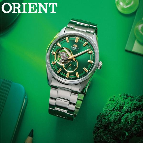Orient Men's RN-AR0008E (Contemporary Semi-Skeleton Men's Metal) Round Watch Silver Stainless Steel