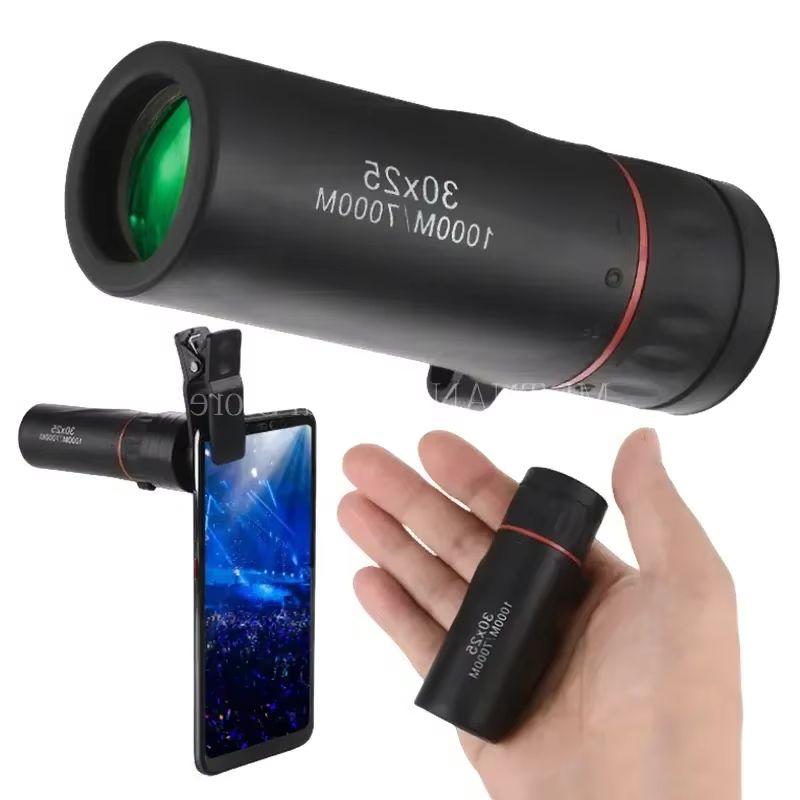 High-definition 30x25 Mini Monocular Telescope High-magnification Zoom 10X Professional Outdoor Travel Telescope