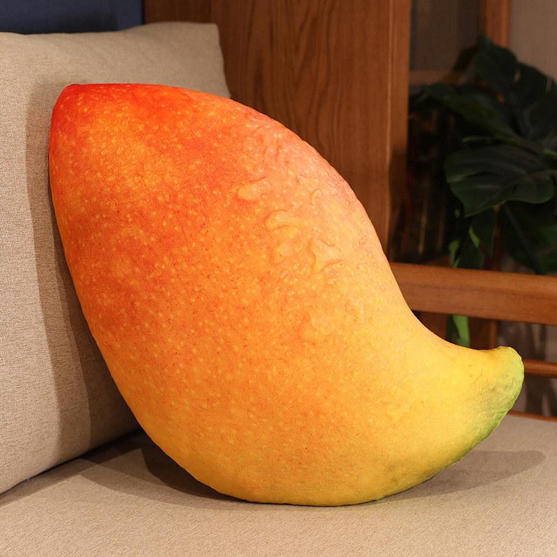 3D Fruit Plush Toy Cushion - Creative Cute Lumbar Pillow for Office & Photo Studio Decor