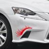1 Paar 3D Charmante Wimpern Autoaufkleber Gefälschte Wimpern Autoscheinwerfer Lustige Aufkleber