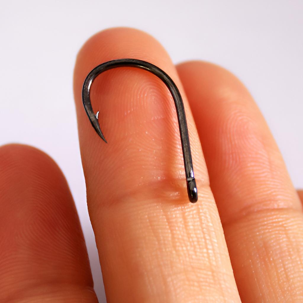 100pcs Fishing Hook Set Size 3-12 Carbon Steel Fishhook Fly Fishing Barbed Carp Hooks Fish Tackle Box Accessories For Men Women