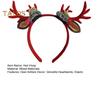 Realistic Deer Antlers Headband Adults Kids Soft Fabric Durable Construction Reindeer Design Christmas Hair Hoop