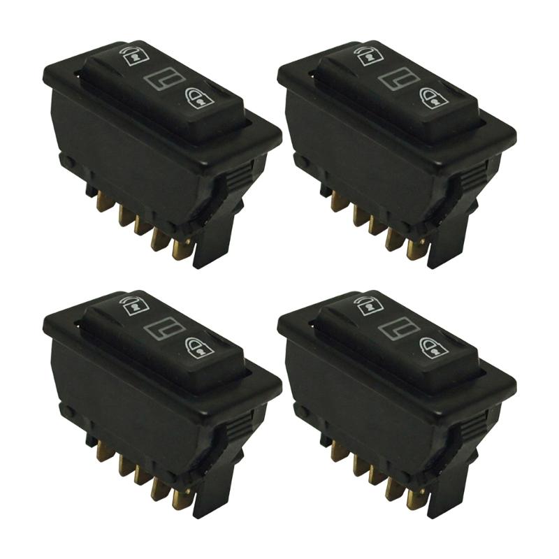 LED Backlight Universal Car Power Window Switches DC12V/24V 20A for Night Visibility in Multiple Vehicle