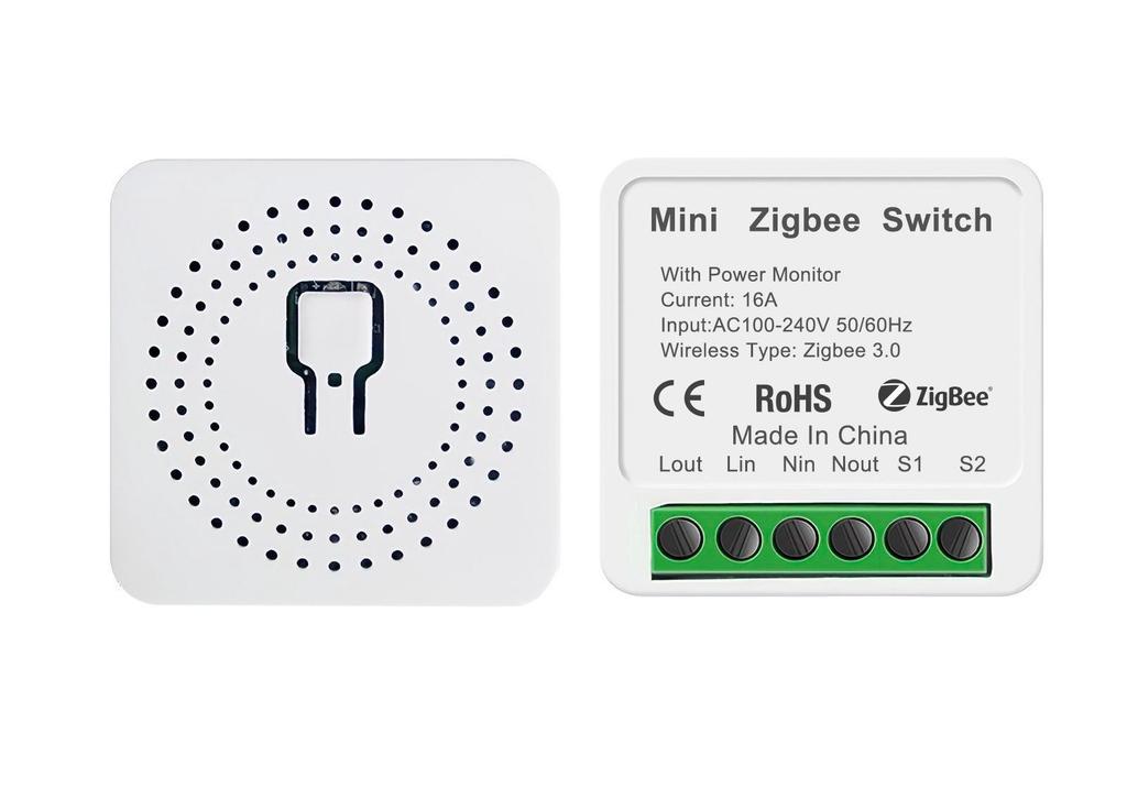 Zigbee Smart Flush-Mount Switch Module, SPDT, APP Control, Alexa Compatible, 16A