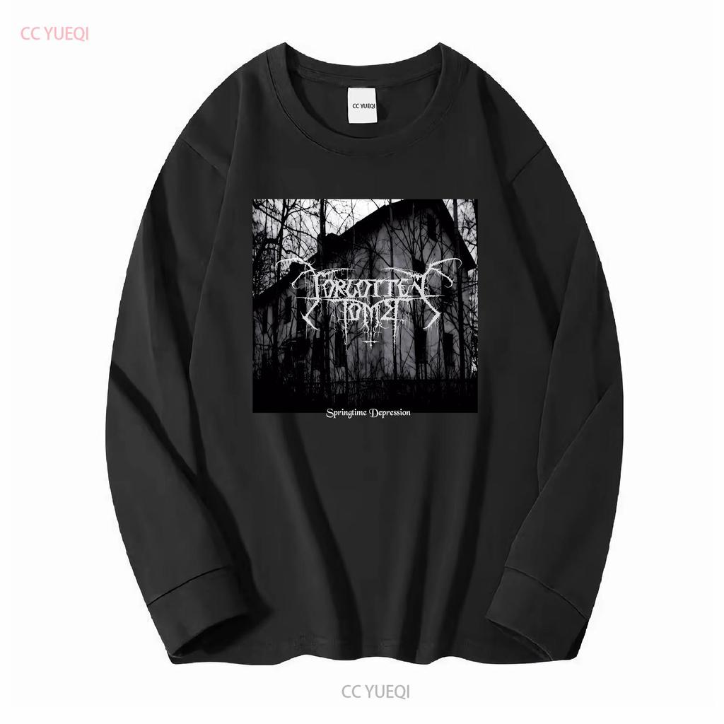 Forgotten Tomb Springtime Depression Black T Shirt Fullsize S 5XL long or short sleeves vintage Washed Breathable Soft