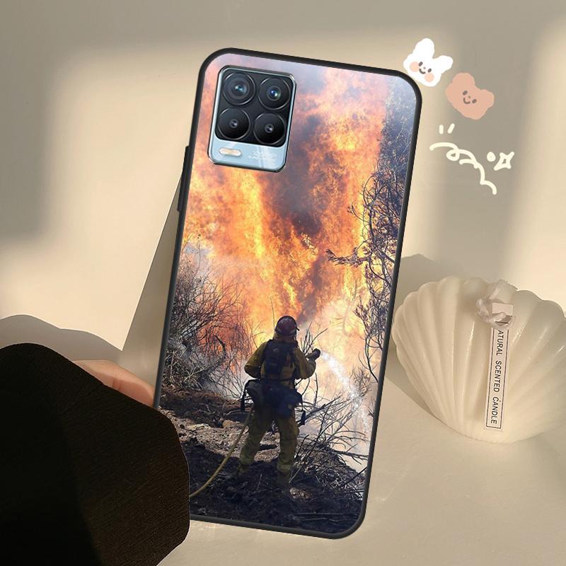 

Firefighter Heroes Fireman Case For Realme C55 C63 C61 C51 C53 C25 C65 C67 C71 C75 11 12 13 14 Pro Plus GT6 GT7 15 Pro Realme 13 Pro Plus