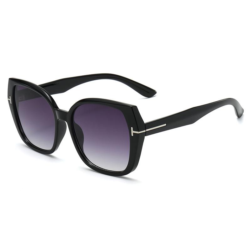 Women's Oversized Retro Square Sunglasses - High-End Sun Protection for Men & Women, Trendy European American Design