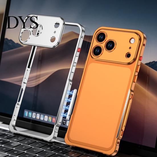 Odnímatelný chránič objektivu fotoaparátu Kovové pouzdro pro iPhone 18 Pro a Max, Tenký magnetický nárazník odolný proti poškrábání Chladicí rám s