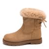 Augustine Snow Boots Women's 2025 New Winter Short Tube Thick-soled Plush Thickened Fluffy Martin Boots Ins Tide