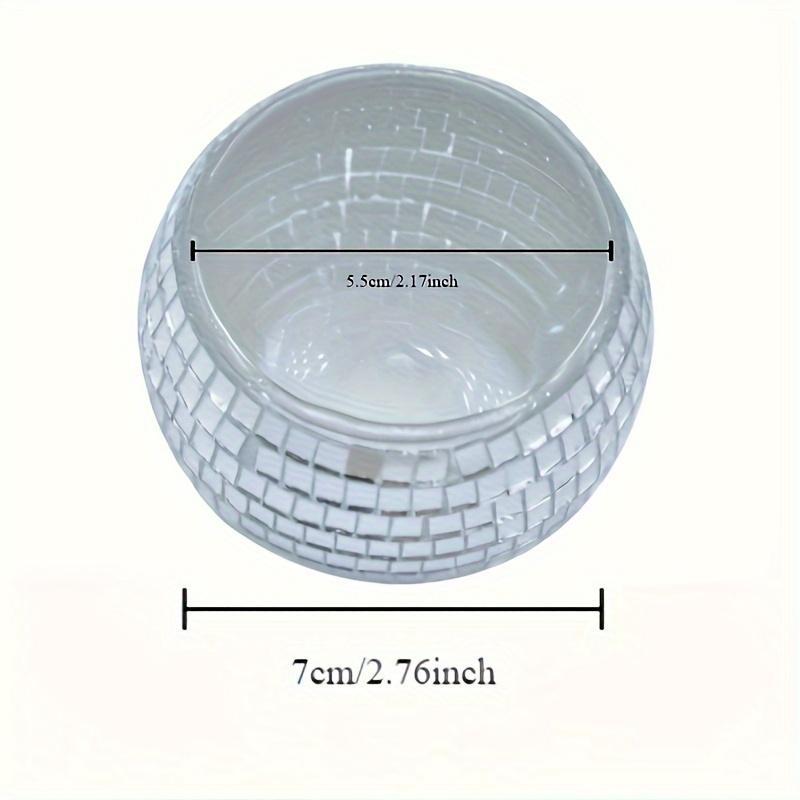 

Disco Hall Candle Holder, Glass Candle Holder, Flower Pot Tea Lamp, Used for Wedding Party Decoration (excluding Candles)