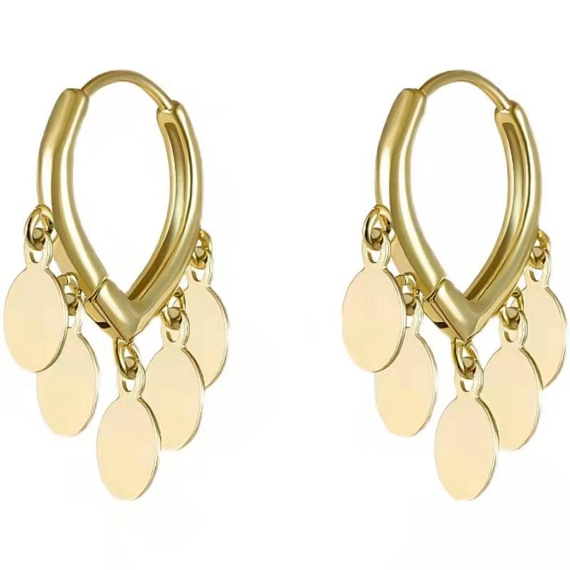 

Серьги Love Ear Buckle Year Niche Design Circle, простые индивидуальные серьги Cold Wind для женщин