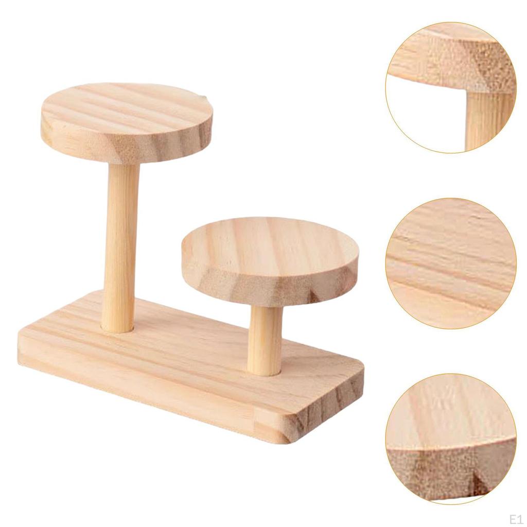 Eleganter Aufbewahrungsständer aus Holz für Uhren und Schmuck