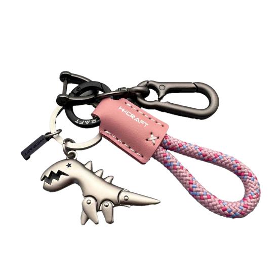 Dinosaur Charm Keychain Zinc Alloy Animal Keyring Keys Backpacks Handbags Keychain Stylish Accessories
