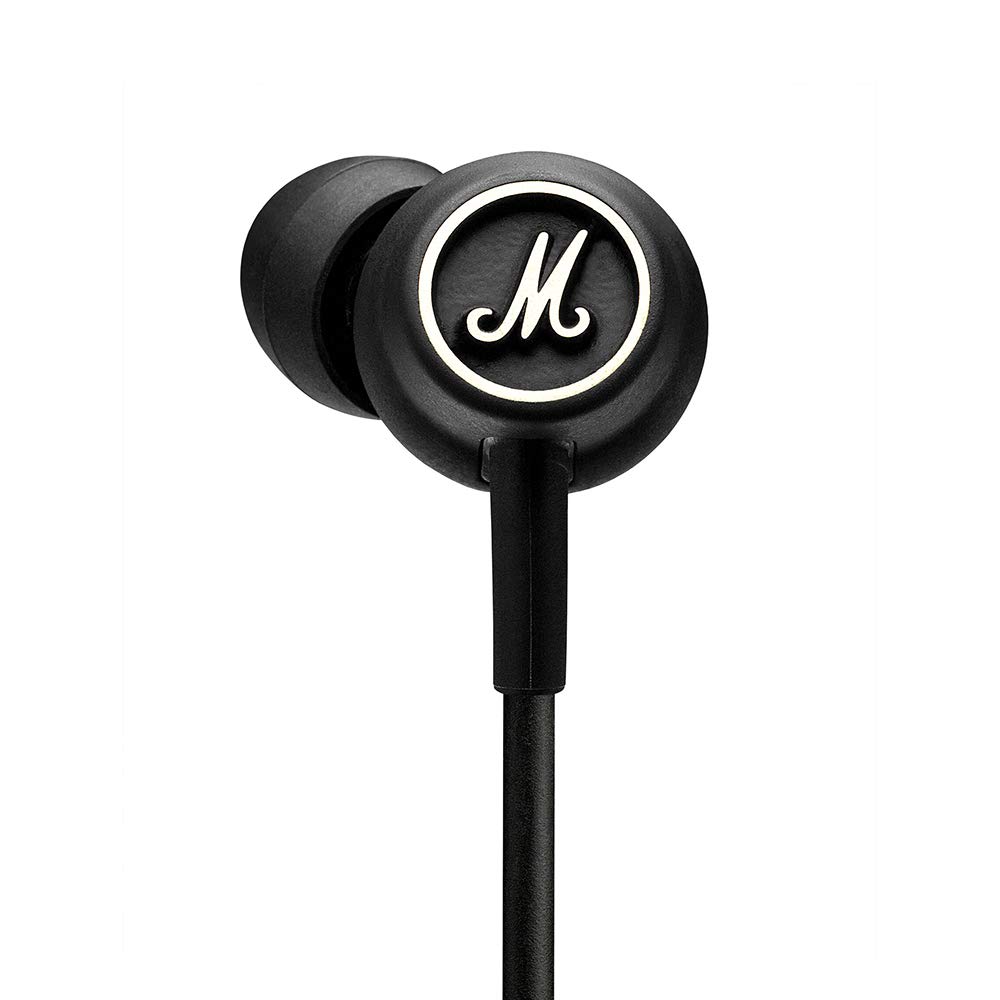 

Marshall Mode In-Ear Earphones, Black & White, with Mic and Call Support [Official Japanese Product]