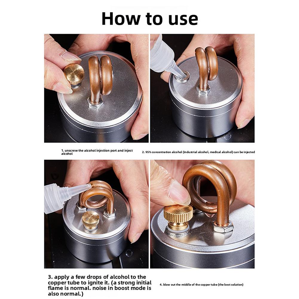 Gasified Alcohols Stove Liquid Fuel-Burner Ultra-Light Compact Integrated Windproof Shielding Weekend Parks Picnic Setup Cooking